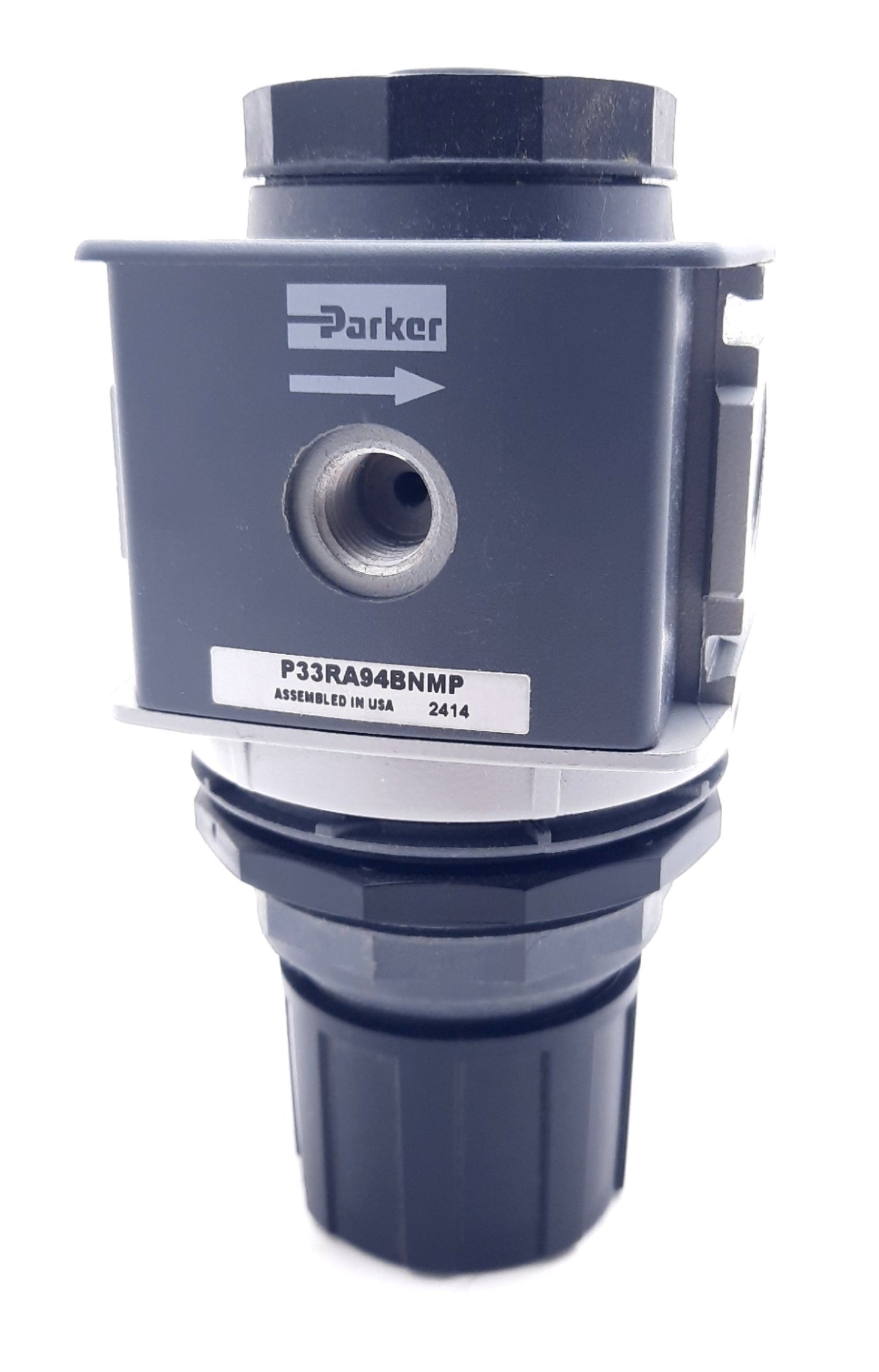 Used Parker P33RA94BNMP Pressure Regulator 300Psi, Inlet 1/2" NPT Gauge Port 1/4" NPT