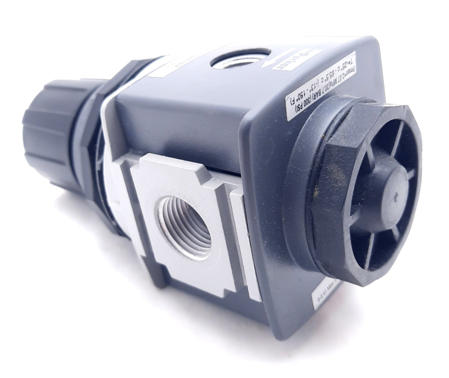 Used Parker P33RA94BNMP Pressure Regulator 300Psi, Inlet 1/2" NPT Gauge Port 1/4" NPT