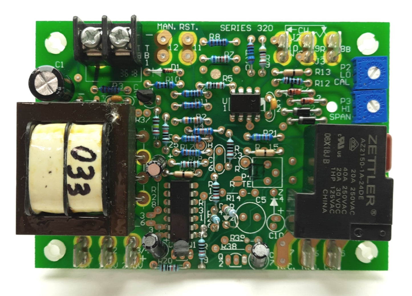 New Zytron 320-1B8-Z033 Temperature Controller, J Type T/C, SPST NO 20A, 115/230VAC