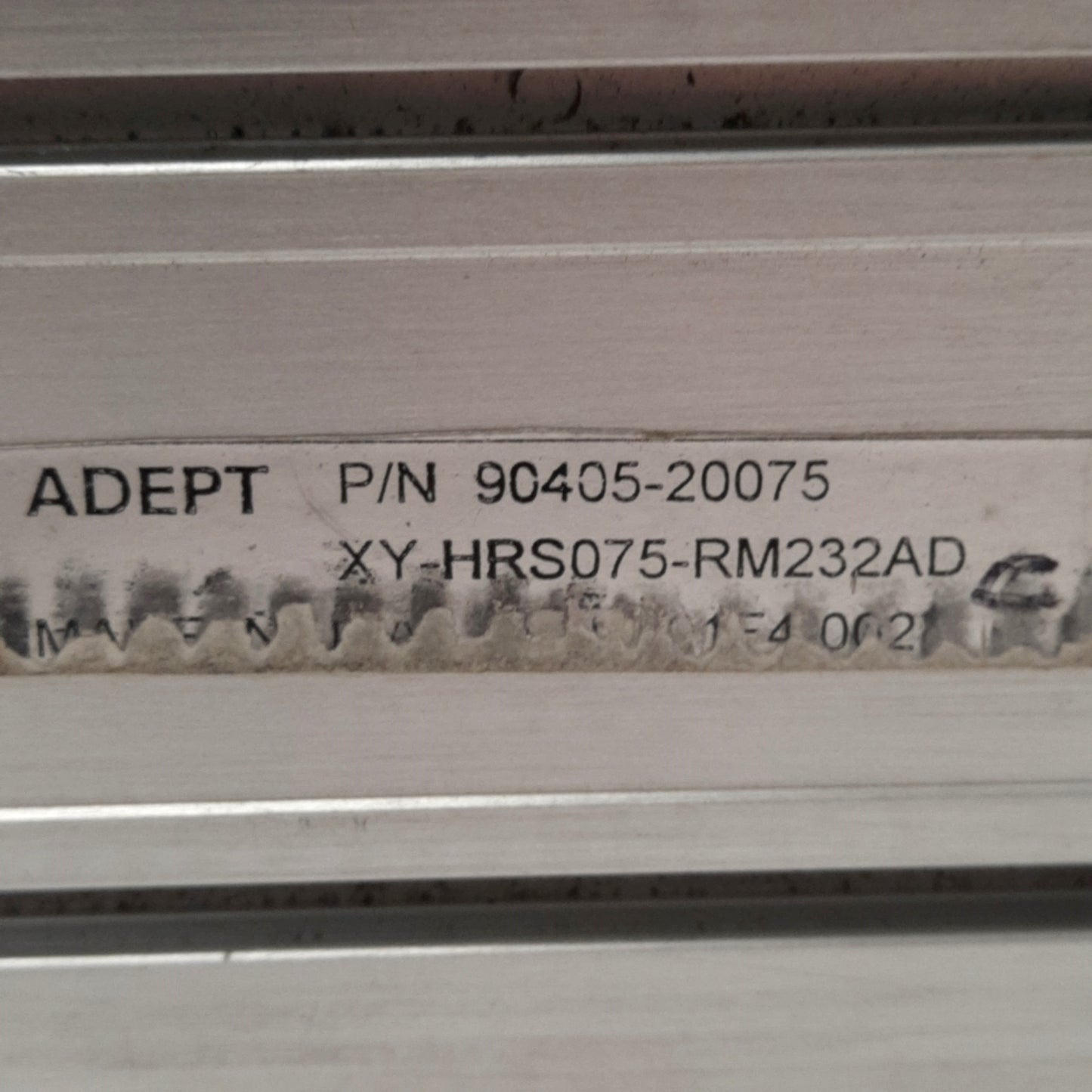 Used Adept XY-HRS075-RM232AD MR-Series Robot Module, 750mm Stroke, 20mm Lead, 400W
