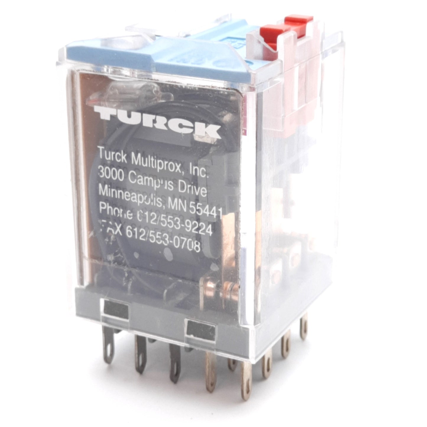 Used Turck C4-A40X/120VAC Power Relay, 120VAC Coil, 4PDT, 14-Pin, 10A 380VAC
