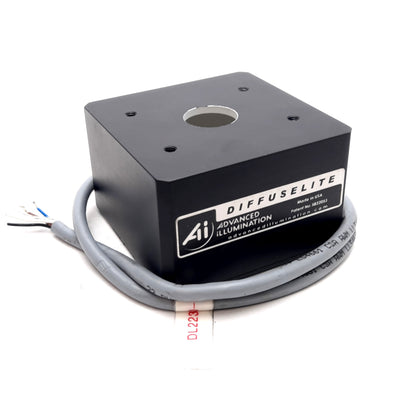 Used Advanced Illumination DL2230-660 Red Diffuse Dome Light, 24VDC, 1ft Lead Wire