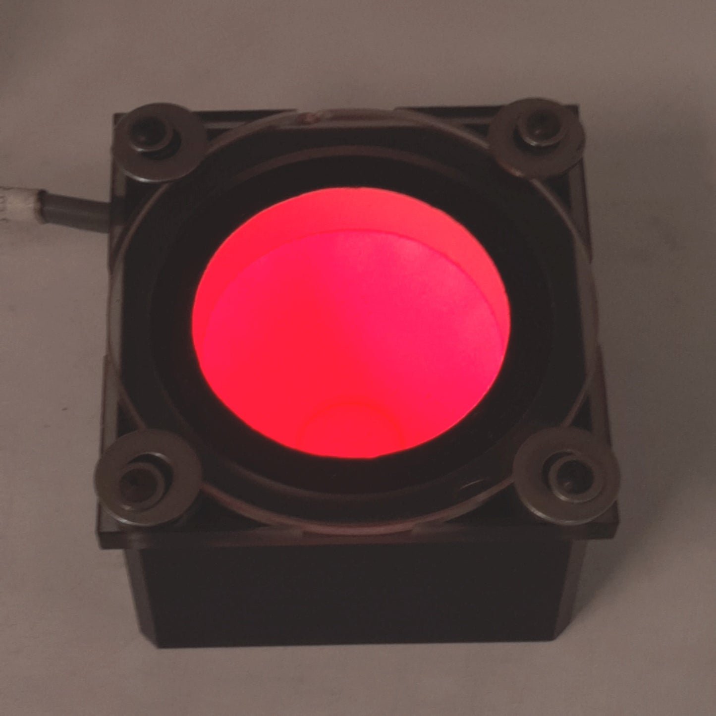 Used Advanced Illumination DL2230-660 Red Diffuse Dome Light, 24VDC, 7-Pin Male, 2m