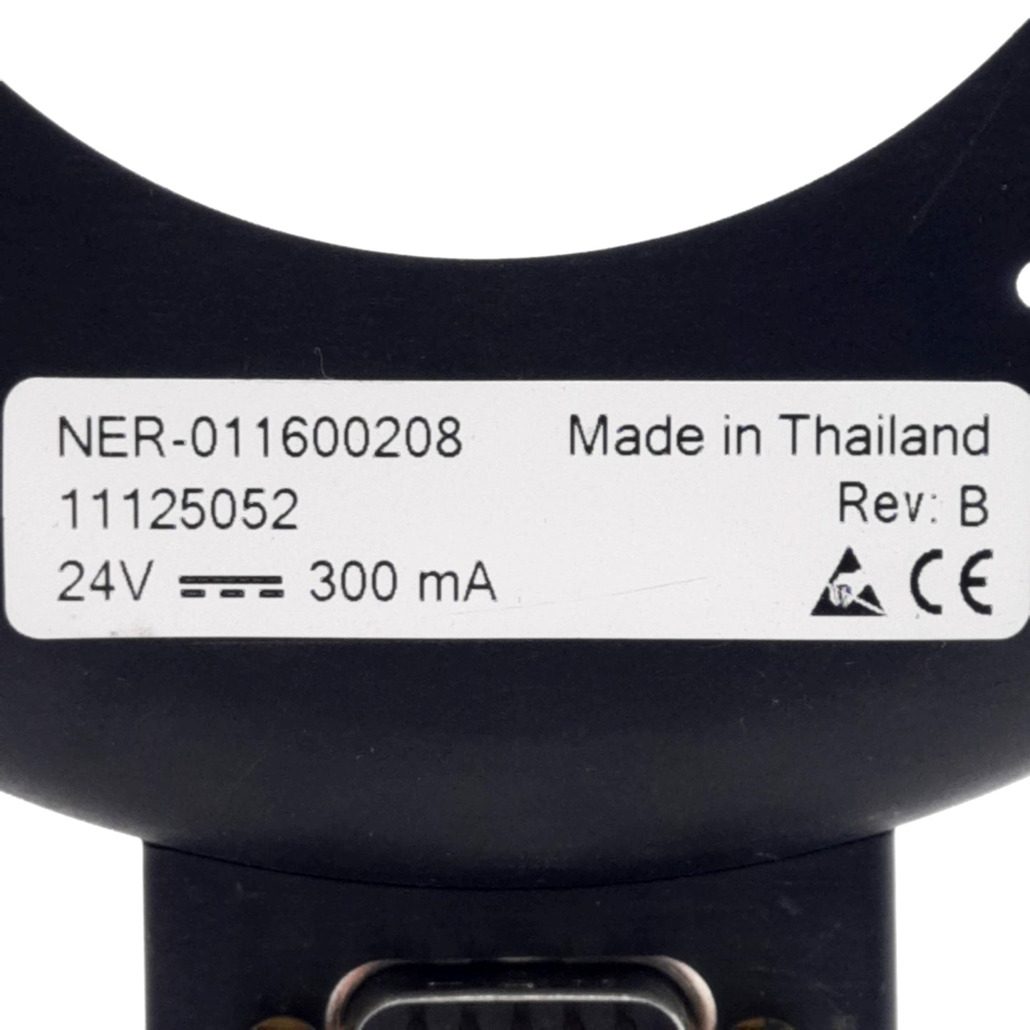 Used Microscan NER-011600208 Infrared Illuminator, 24VDC 300mA, 9-Pin D-Sub Male