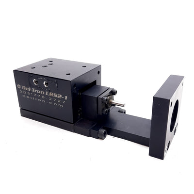Used Deltron LRS2-1 Posi-Drive Stage, 1/4in Lead, 1in Travel, 20lbs Capacity, NEMA 17