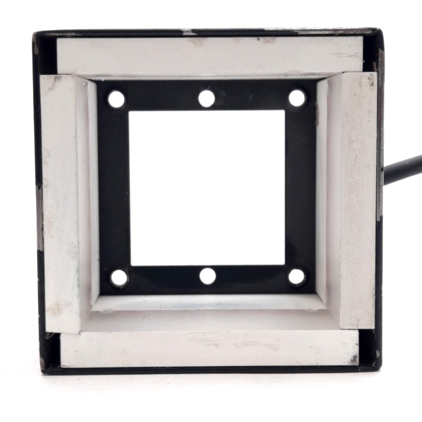 Used CCS FPQ-48 Machine Vision LED, Red 660nm, 48x48x30mm, 12VDC 2.4W, SMR-02V-B 0.3m