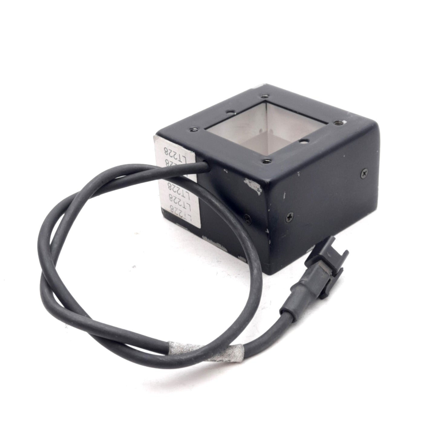 Used CCS FPQ-48 Machine Vision LED, Red 660nm, 48x48x30mm, 12VDC 2.4W, SMR-02V-B 0.3m