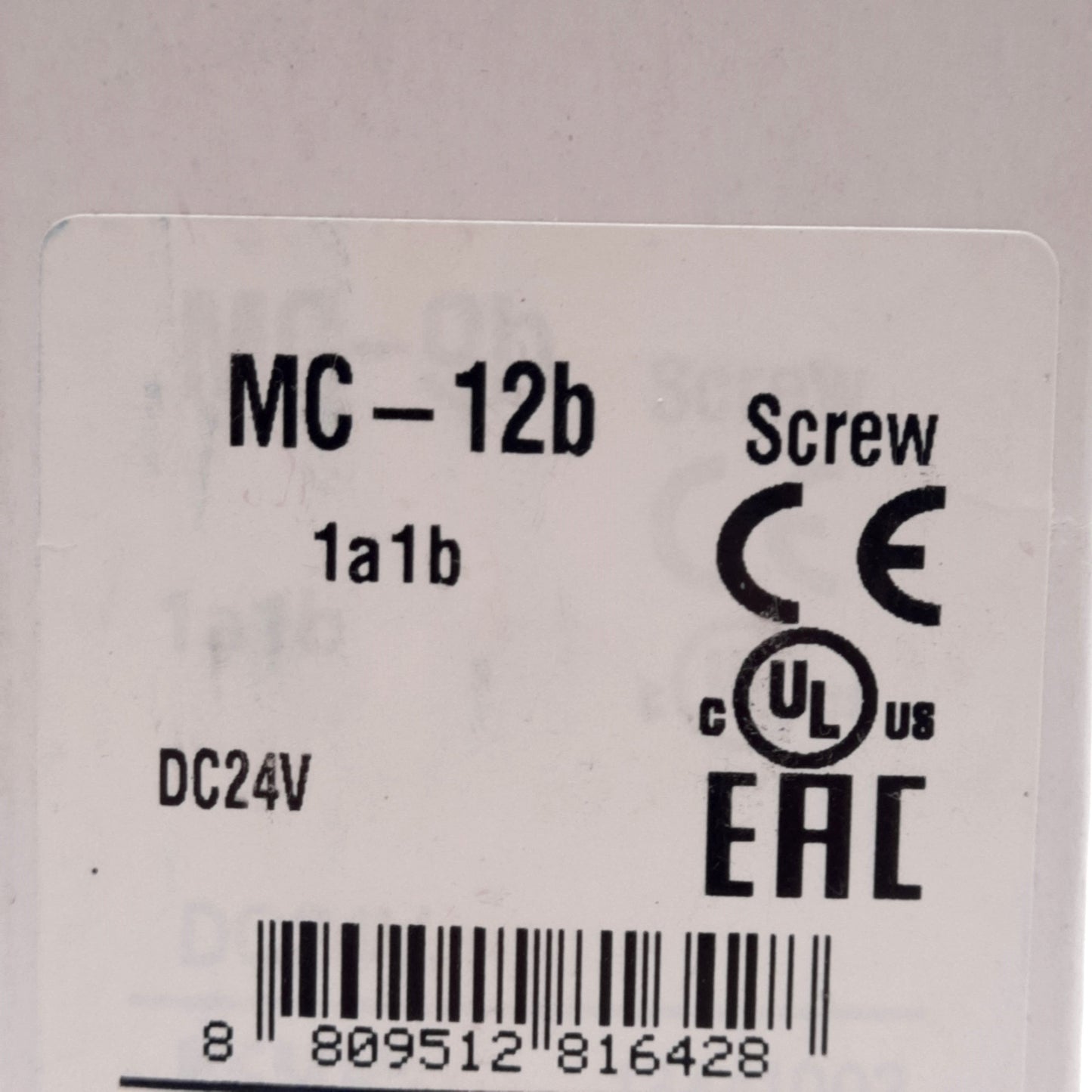 Used LS Electric MC-12b Contactor, 3-Pole NO+NC Aux, Coil: 24VDC, 25A 690VAC, Damaged