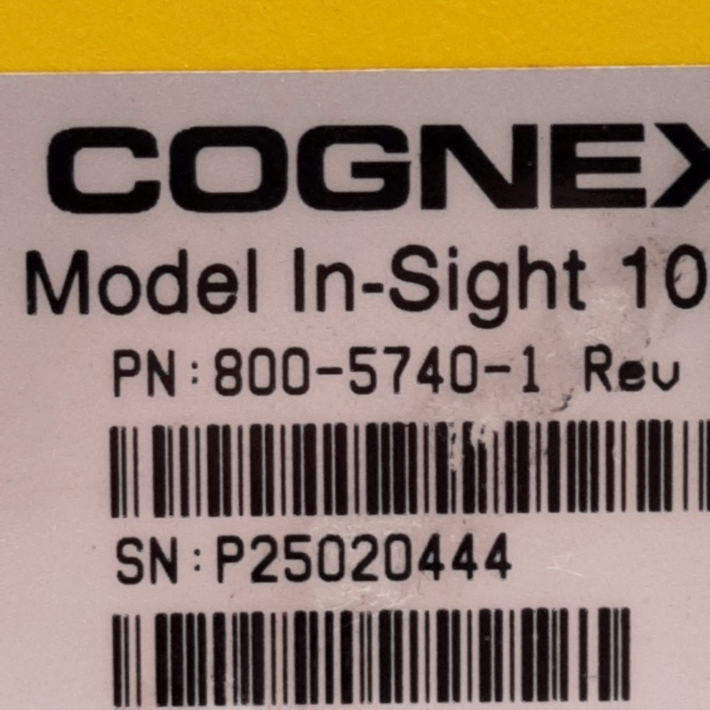 Used Cognex 800-5740-1 In-Sight 1000 Vision Sensor, 30fps 640x480, 1/3in CCD, 24VDC