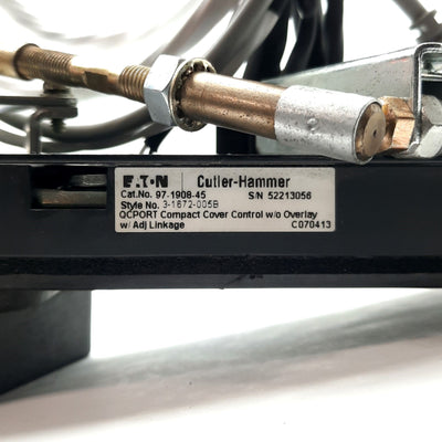 Used Eaton 97-1908-45 QCPort Cover Control W/O Overlay w/ Adjustable Linkage