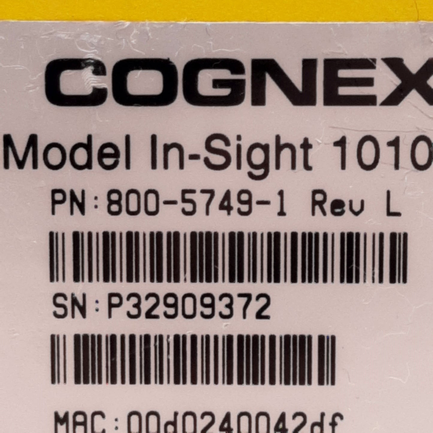 Used Cognex 800-5749-1 Rev L In-Sight 1010 Machine Vision Camera 640x480 16MB 30FPS