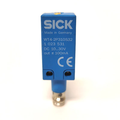 SICK WT4-2P310S32 1 023 531 Photoelectric Proximity Sensor, 10-30VDC, M8 3-Pin