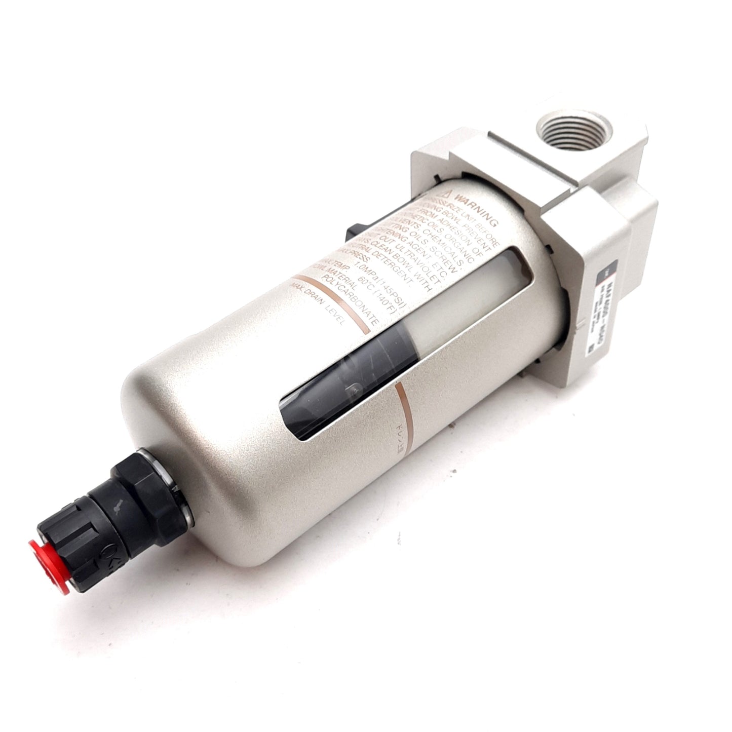 Used SMC NAF4000-N04D Pneumatic Filter, 1.0MPa, 1/2in NPT Ports, ø3/8in One-Touch