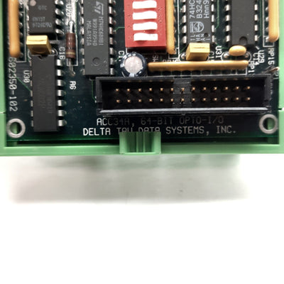 Used Delta Tau ACC-34A Opt 3 64-Bit Opto I/O Breakout Board Sinking 32 In 32 Out DIN
