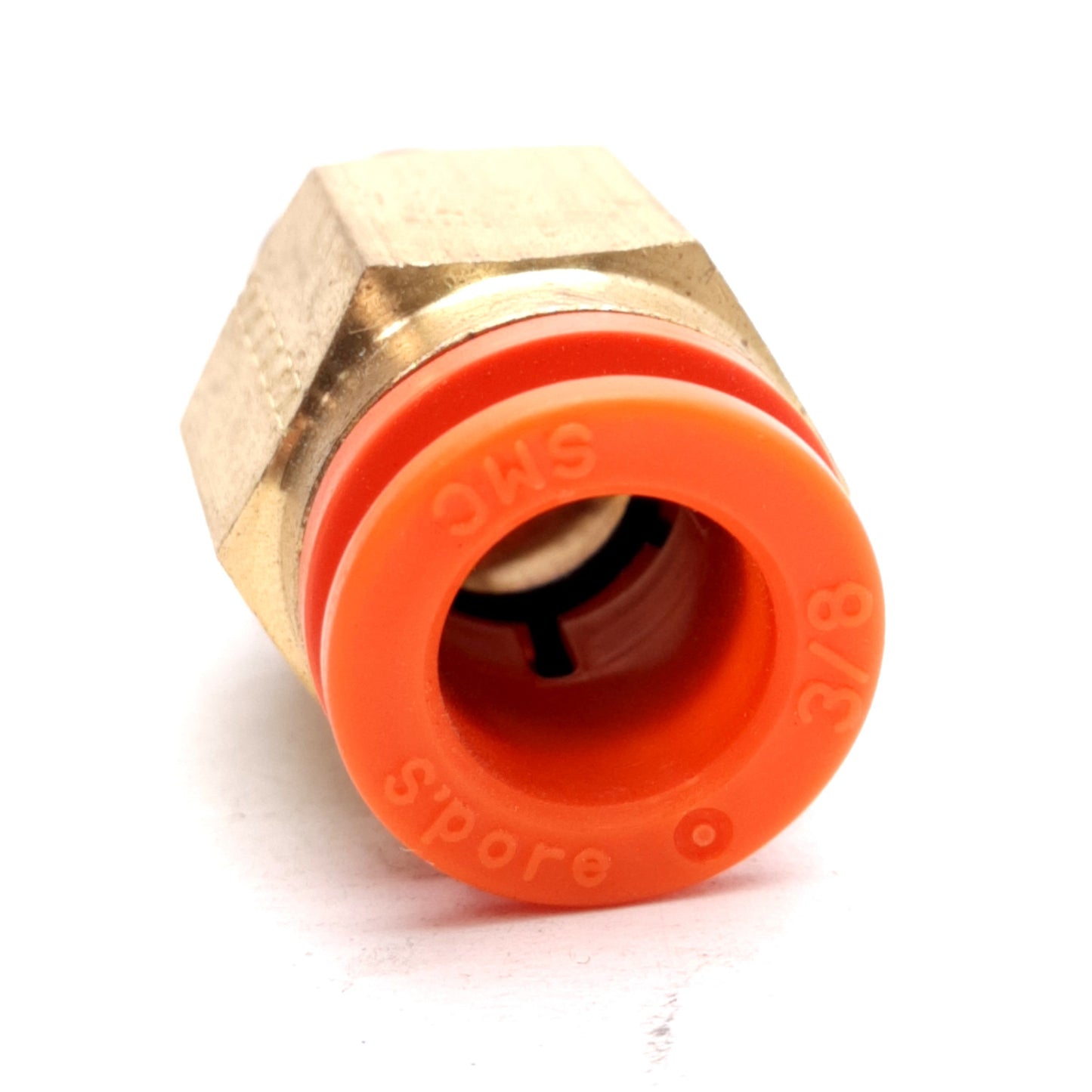 Used Lot of 10 SMC KQ2H11-35S Pneumatic Fittings, 1/4in NPT Male to 3/8in One-Touch