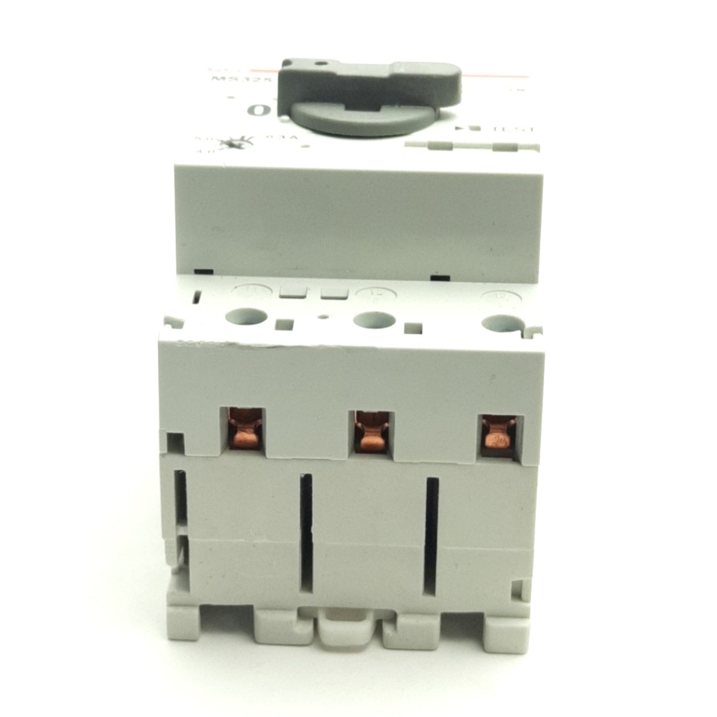 Used ABB MS325-6.3 Manual Motor Starter 690VAC/440VDC 4-6.3A, 3-Poles, DIN Rail Mount