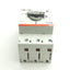 Used ABB MS325-6.3 Manual Motor Starter 690VAC/440VDC 4-6.3A, 3-Poles, DIN Rail Mount