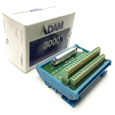 New Advantech ADAM-3937-A DB37 Female Breakout Board, 37-Pin D-Sub, DIN Rail Mount