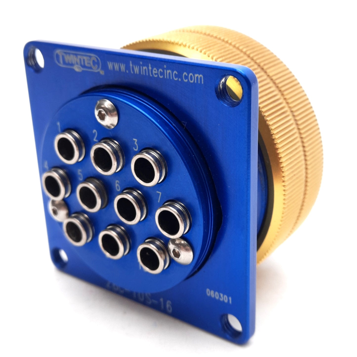 Used Twintec 2BC-10-16 Multi-Tube Connector, ø5/32in Push-to-Connect, 10-Tubes