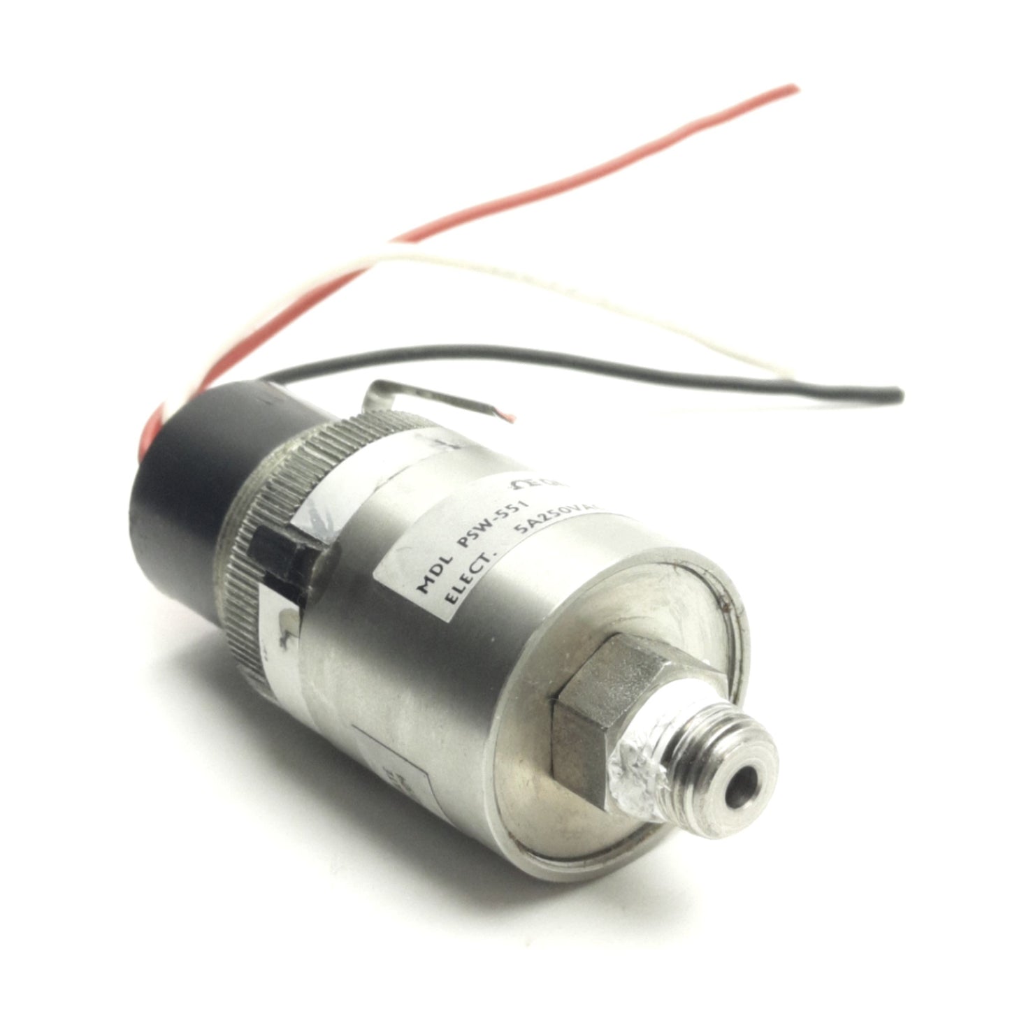 Used Omega Engineering PSW-551 Pressure Switch SPST-5A, 0.8-30Psi Range, 1/8" NPT