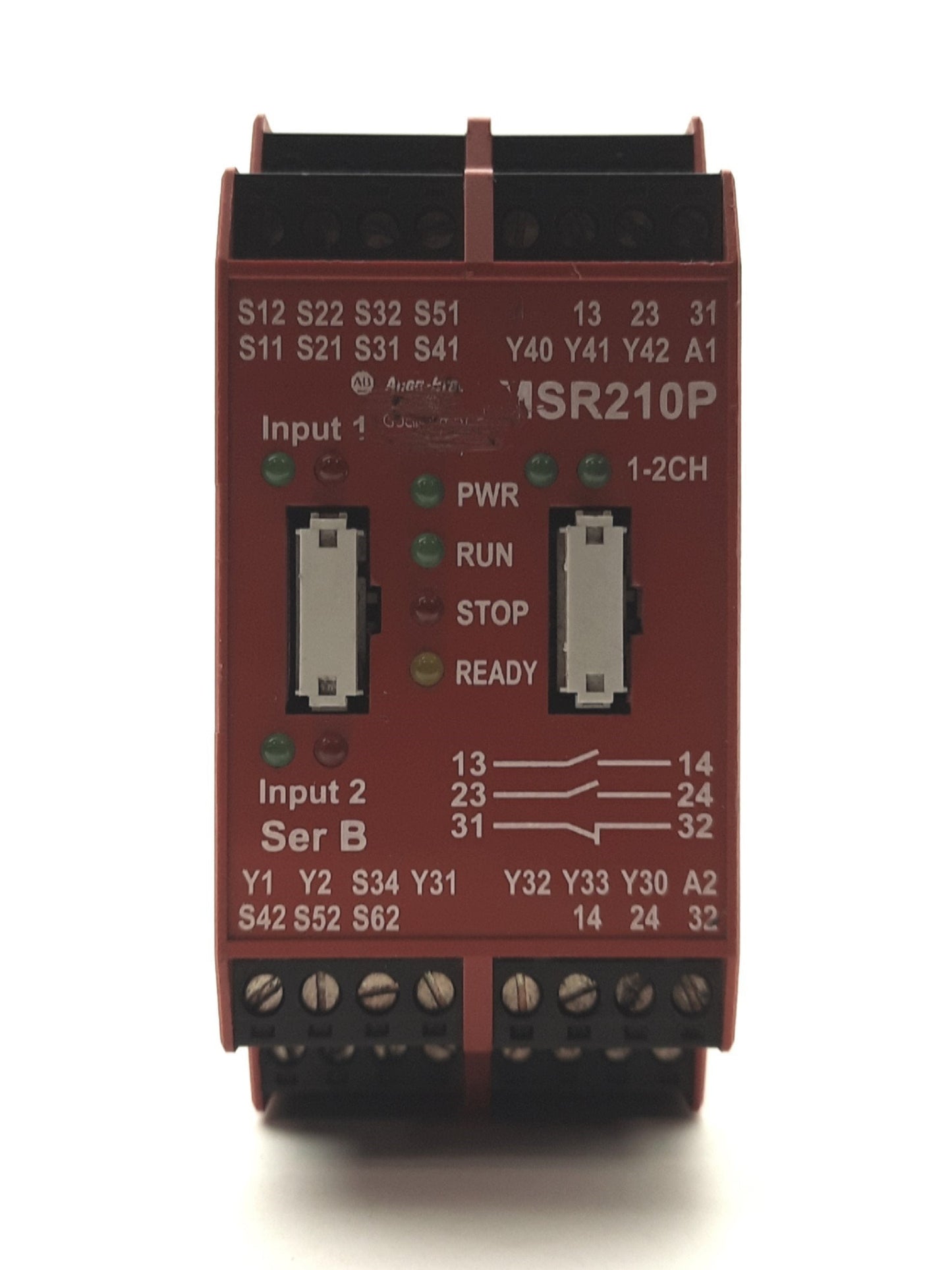 Used Allen Bradley 440R-H23176 Ser B Guardmaster Safety Relay 3x NC Inputs 24VDC