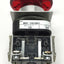 Used Allen Bradley 800T-FXQ10RA1 Illuminated Emergency E-Stop Push-Pull Button 120V