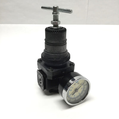 Used Arrow Pneumatics P14-02 Pressure Regulator 300psi Max In, 5-125psi Out, 1/4" NPT