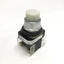 Used Allen Bradley 800T-QT10 Illuminated Pushbutton Switch 30mm, White, 120V, 1NO-1NC