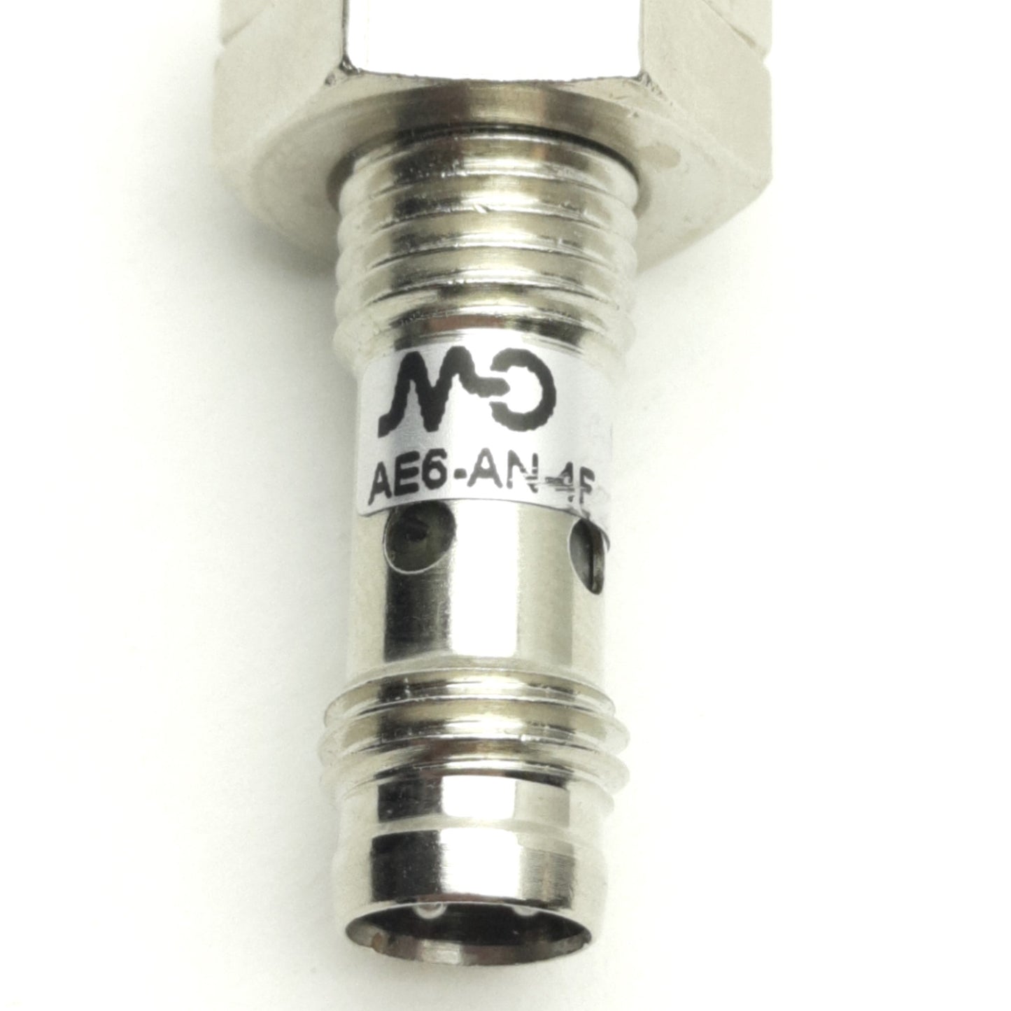 New – Open box Micro Detectors AE6-AN-4F Proximity Sensor 4mm Range, NPN-NO, 24VDC, M8