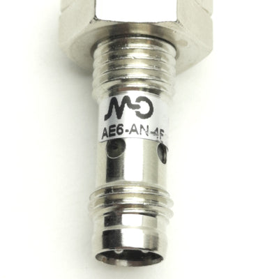 New – Open box Micro Detectors AE6-AN-4F Proximity Sensor 4mm Range, NPN-NO, 24VDC, M8
