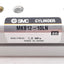 Used SMC MKB12-10LN Rotary Clamp Cylinder, ø12mm Bore, 10mm Stroke, 1.0MPa, M5x0.8