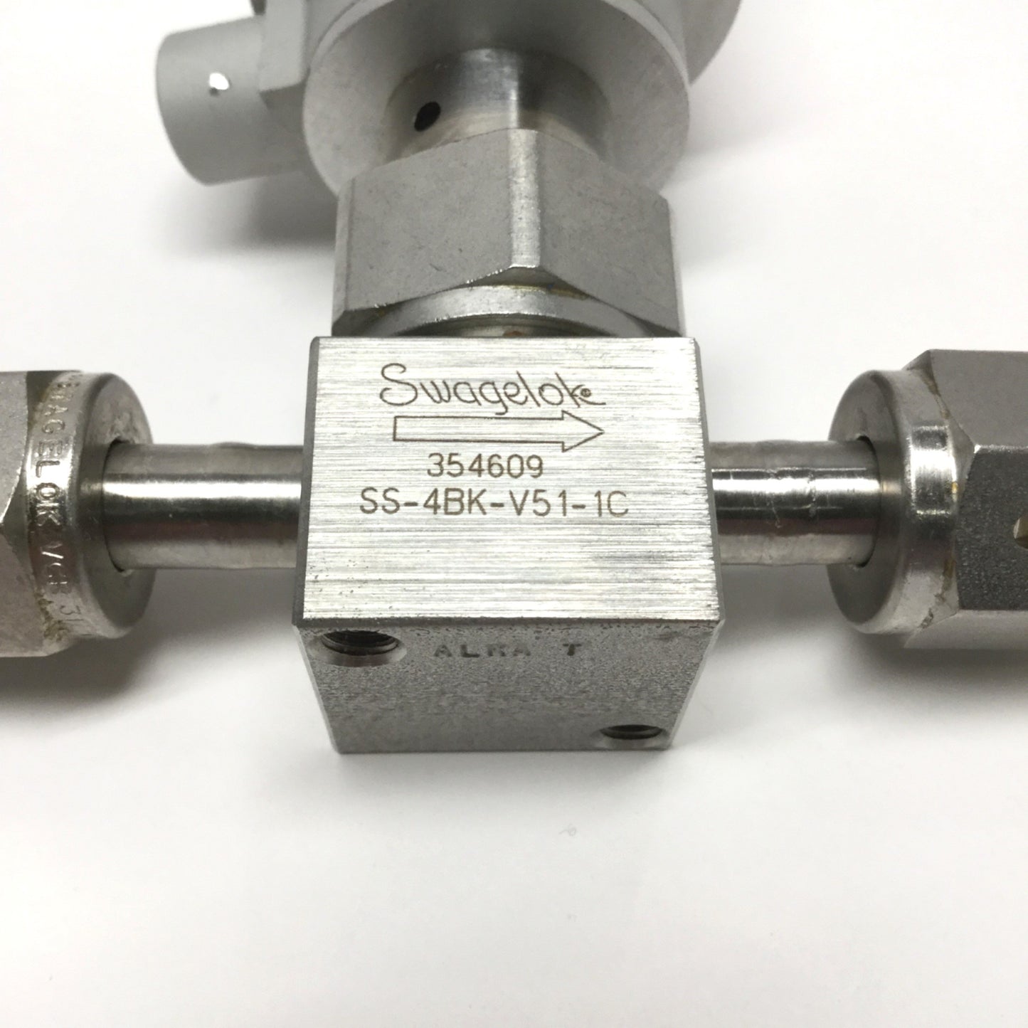 Used Swagelok SS-4BK-V51-1C Bellows Valve, 1/4" VCR Female, 316 SS, NC Actuator