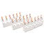 Used Lot of 3 Altech 2P16UL3/6 Bus Bar Block, 480VAC, 115A, 2-Poles, 6 Terminals