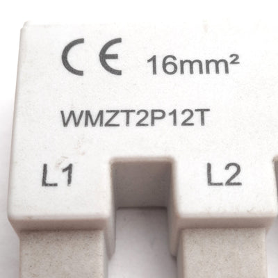 Used Eaton WMZT2P12T Bus Bar Block, 480Y/277VAC, 80A, 2 Poles, 12 Terminals