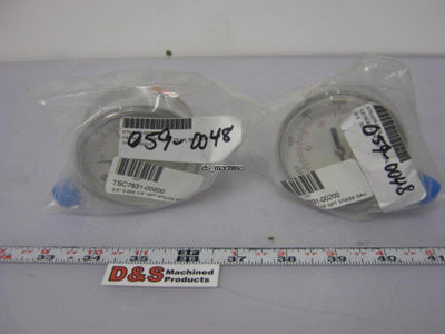 New in Packaging US Gauge 2 1/2" 0 to 1400kPa 0 to 200PSI Pressure Gauge