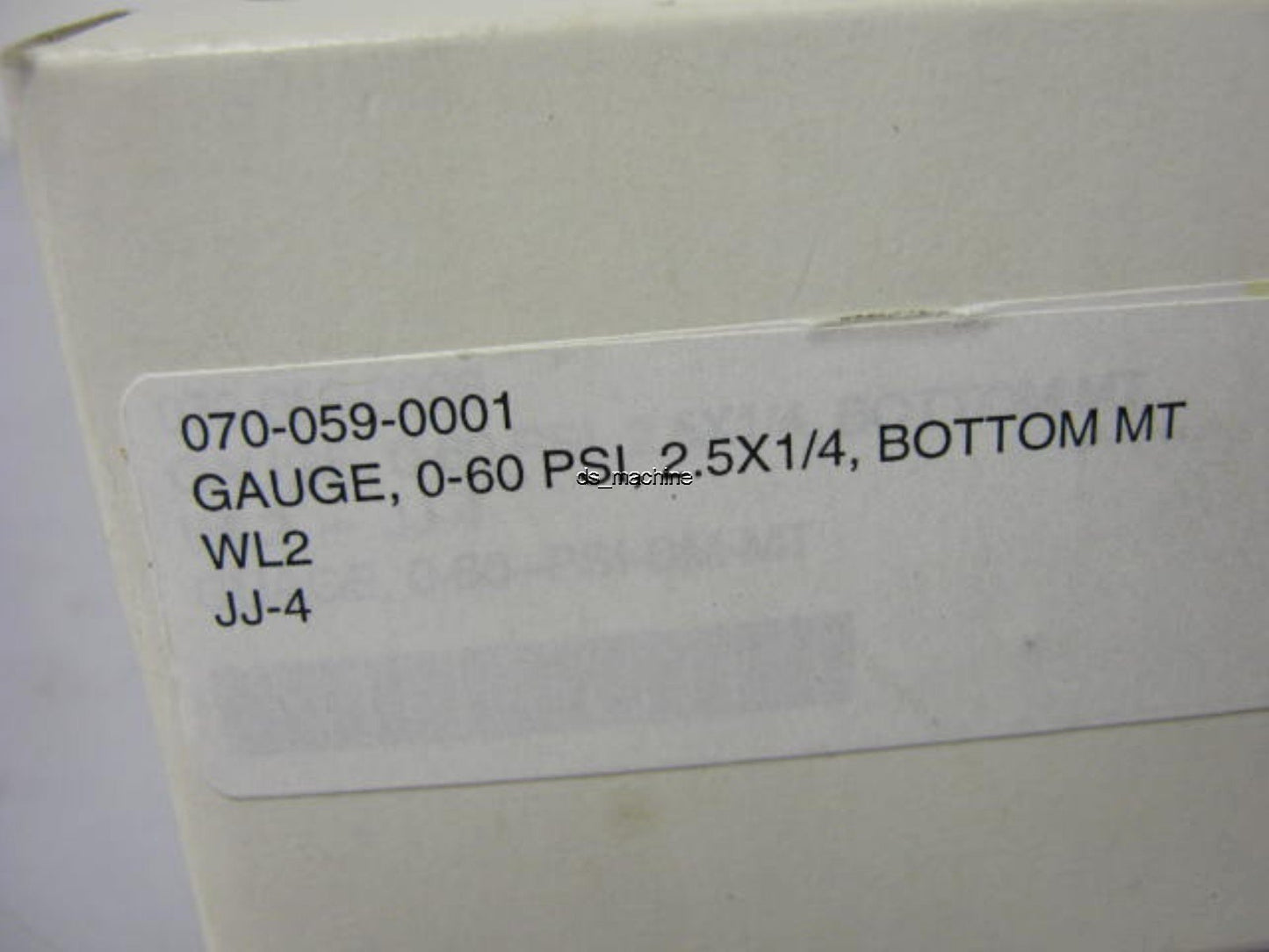 New Lot of 2 New US Gauge Pneumatic Pressure Gauge 0 to 60PSI 2" Gray Plastic