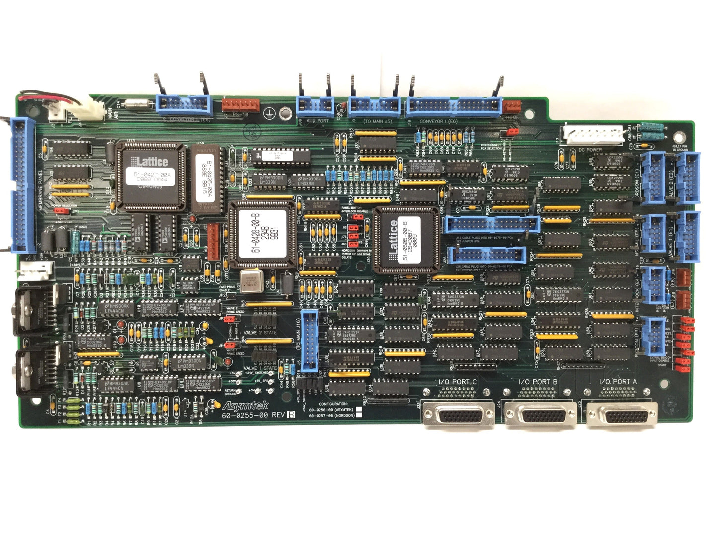 Used Asymtek 60-0255-00 Rev B Control Board from Century C-720 Dispenser