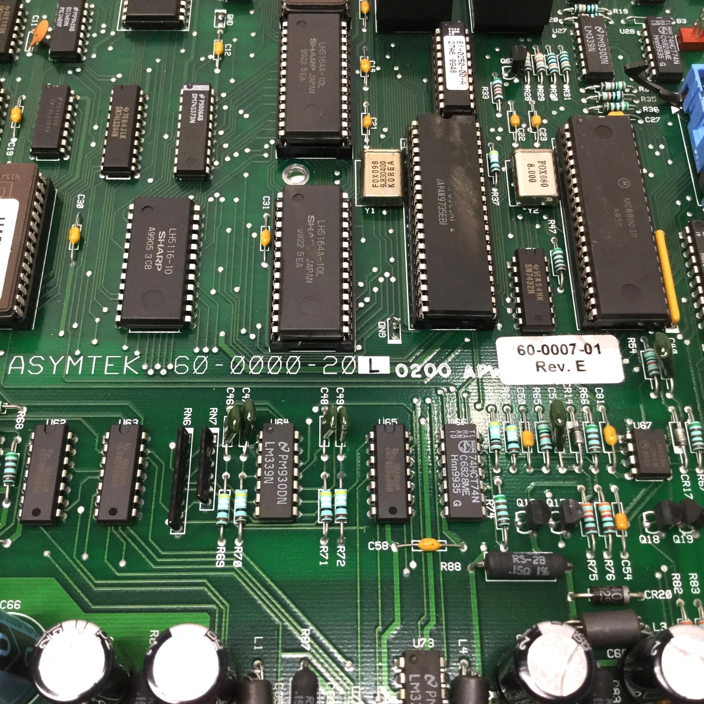 Used Asymtek 60-0007-01 Rev E Control Board from Century C-720 Dispenser