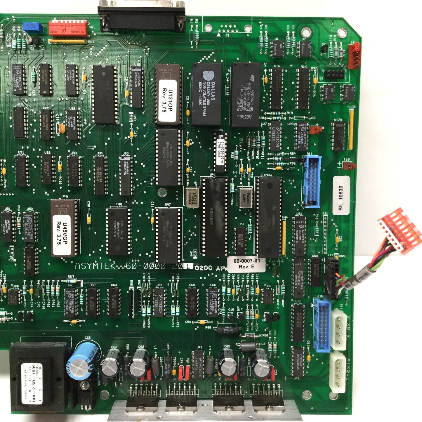 Used Asymtek 60-0007-01 Rev E Control Board from Century C-720 Dispenser