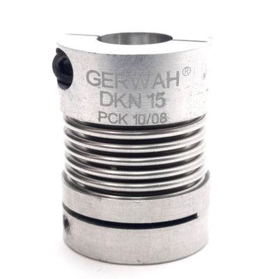 Lot of 2 Gerwah DKN 15-26-5-10 Metal Bellows Coupling, ø5mm & ø10mm Bores 1.75Nm