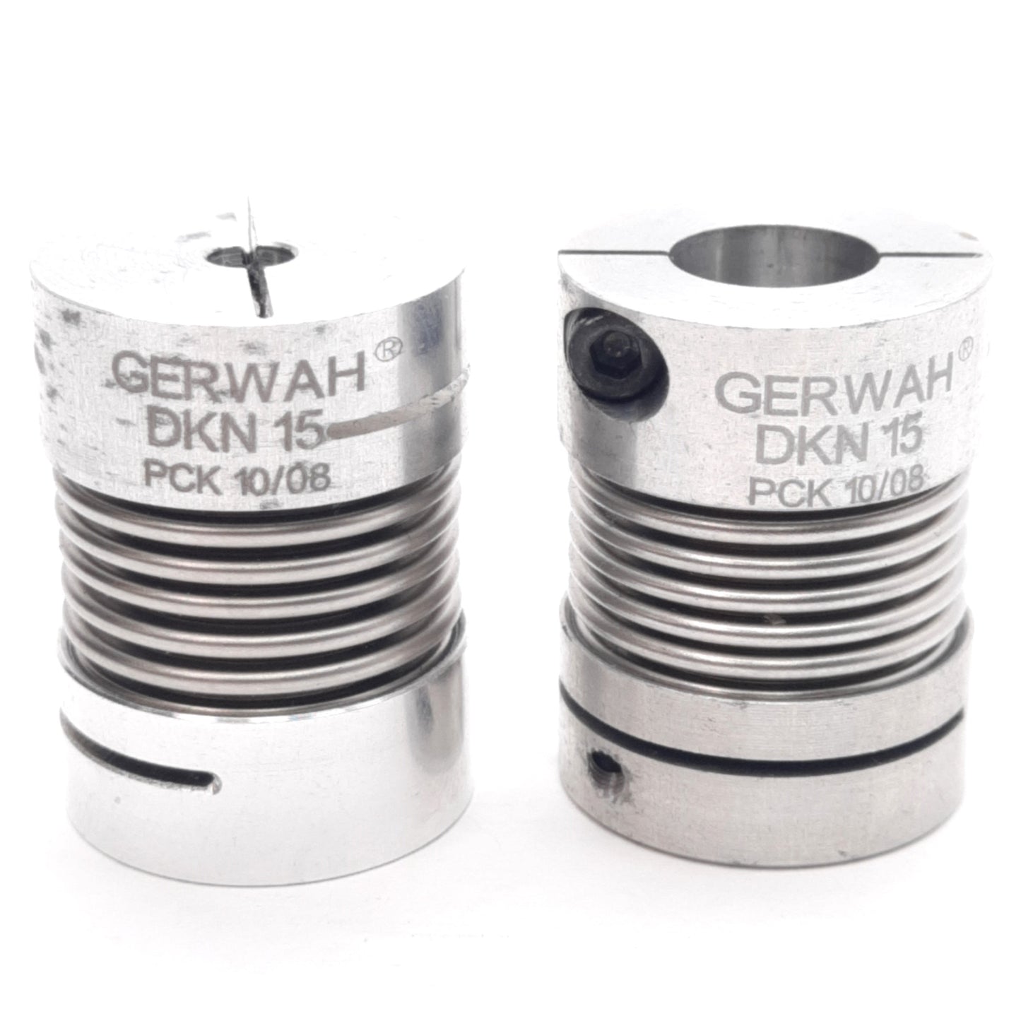 Used Lot of 2 Gerwah DKN 15-26-4-3/8 Metal Bellows Coupling ø4mm & ø3/8in Bore 1.75Nm