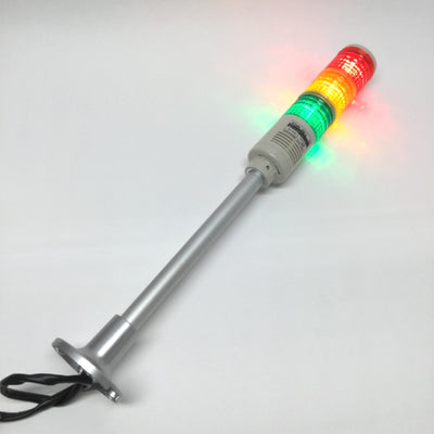 Used Werma 640.810.00 KombiSIGN 71 LED Signal Tower Stacklight 24V Green, Amber, Red