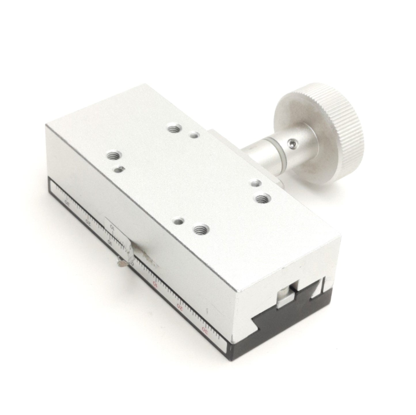 Used Edmund Optics 55-026 Single Axis Rack & Pinion Stage, 60mm Travel, M16/M4 Thread