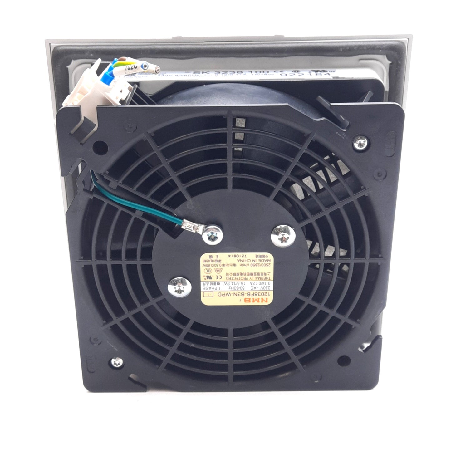 Used Rittal SK 3238.100 TopTherm Filter Fan Unit, 230VAC 18W 42m³/min 4.88in x 4.88in