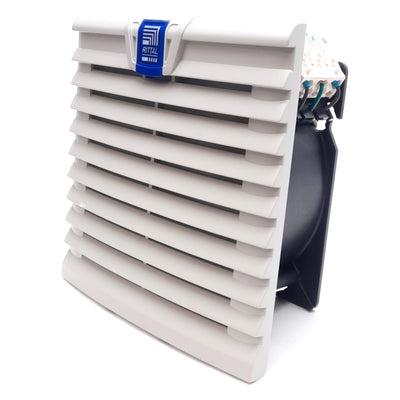 Used Rittal SK 3238.100 TopTherm Filter Fan Unit, 230VAC 18W 42m³/min 4.88in x 4.88in
