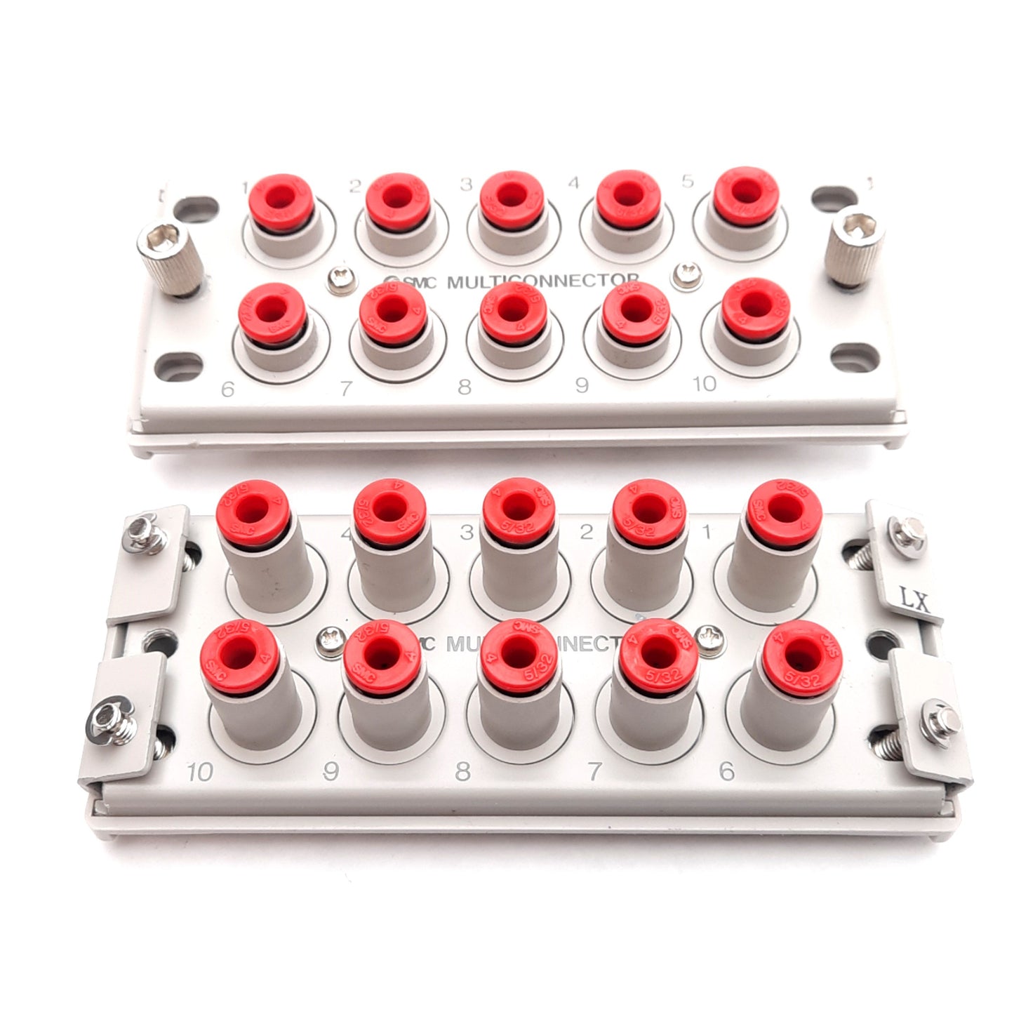 Used SMC KDM10-04 Pneumatic Multiconnector, ø4mm One-Touch, 10 Tubes, -100kPa~1.0MPa