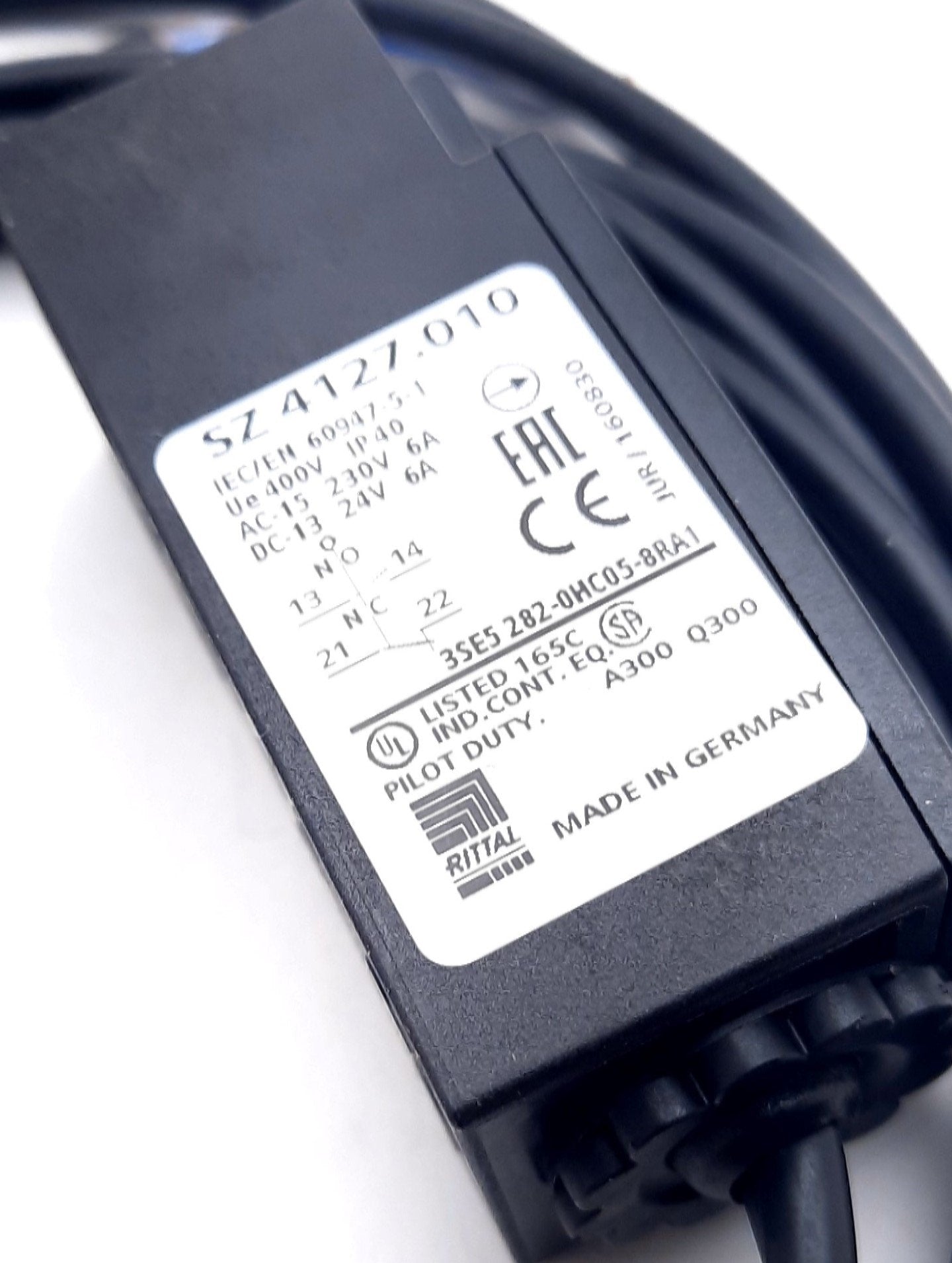 New Rittal SZ 4315.810 Door-Operated Switch W/LED Connection Cable 240V, 6A