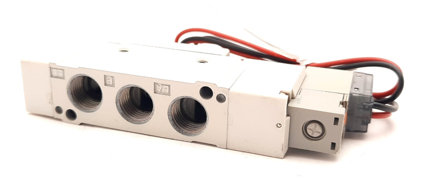 New SMC SY5120-5GZ-01 Solenoid Valve 2 Position, 1/8" NPT, 24VDC, 0.15-0.7MPa