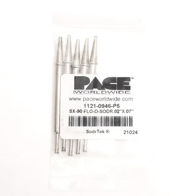 New Pace 1121-0946-P5 Flo-D-Sodr SX-100 Precision Tool Tips (x5) 0.50mm x 1.78mm
