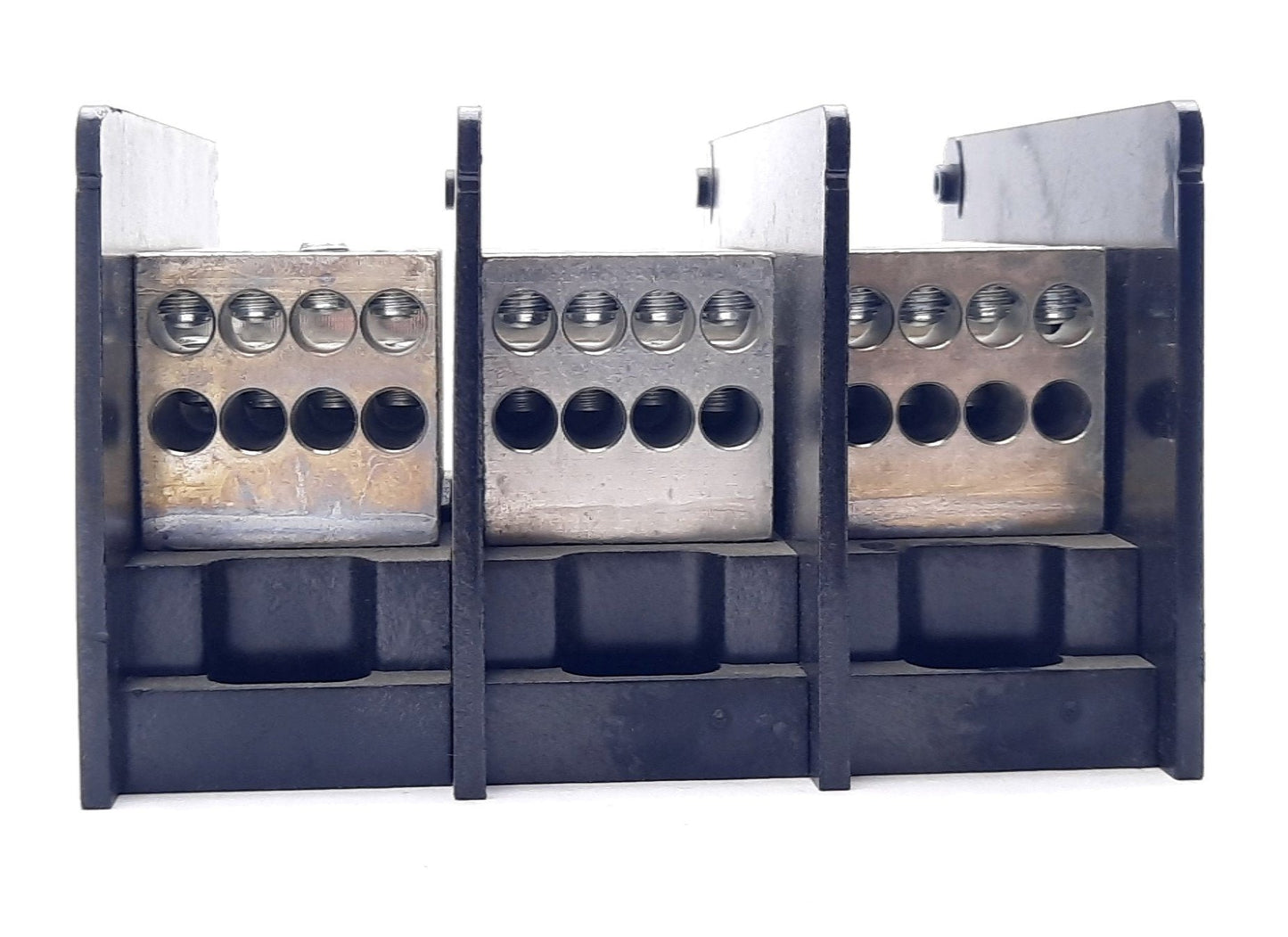 Used Ferraz Shawmut MPDB67433 Power Distribution Blocks 3 Pole, 600VAC, 380A 2-14AWG